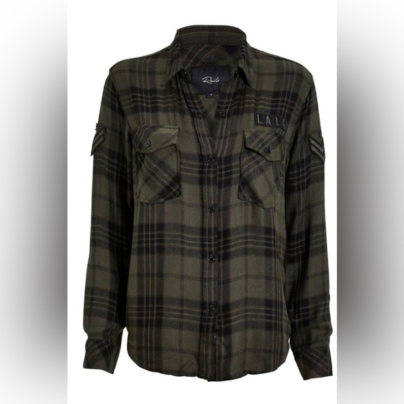 RAILS Women's Pepper Plaid Button Front Shirt Size M - Picture 5 of 13